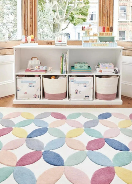 Floral Wool Rug: A Soft and Stylish Playmat for Kids