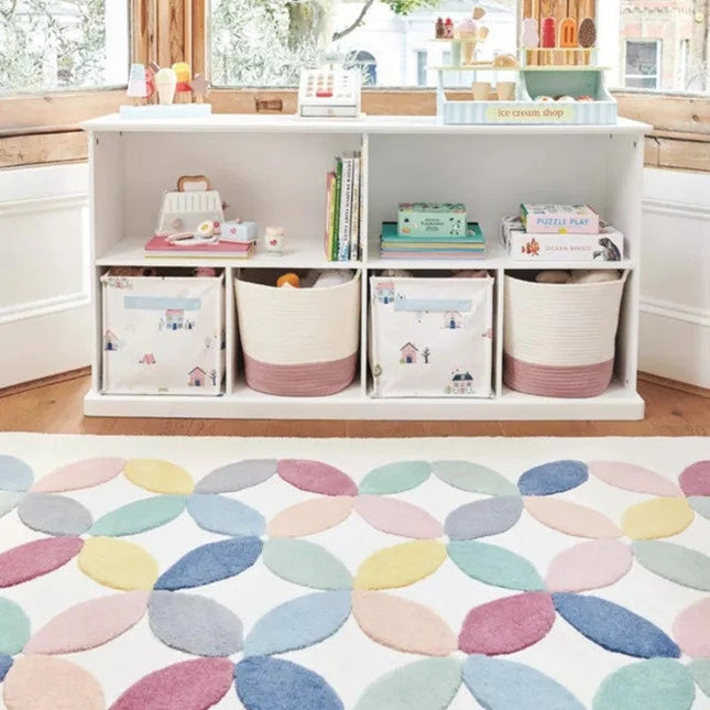 Floral Wool Rug: A Soft and Stylish Playmat for Kids