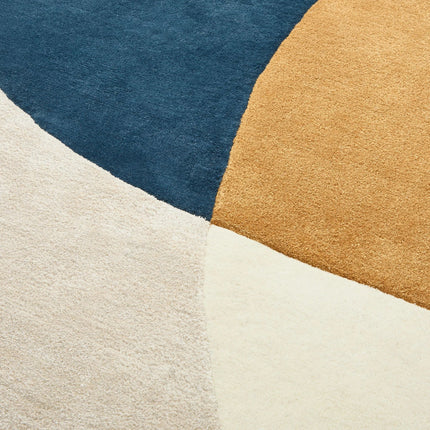 Hand Tufted Round Wool Rug: Modern Living Room Decor