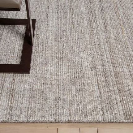 Hand Woven Pet Yarn Rug: Minimalist Earthy Colortone Area Rug