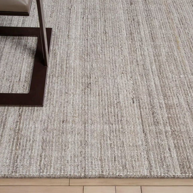 Hand Woven Pet Yarn Rug: Minimalist Earthy Colortone Area Rug