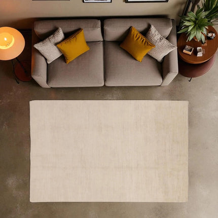 Hand Knotted Wool Gabbeh Rug: Minimalist Persian Style