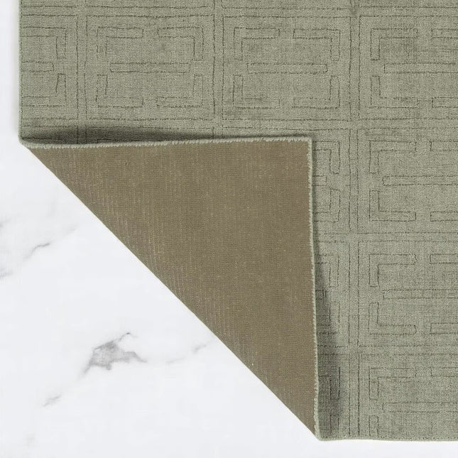 Handloom 8x10 Polyester Area Rug: Eco-Friendly Woven Texture