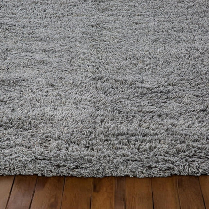 Hand Woven PET Yarn Shag Rug: Soft Minimalist Decor