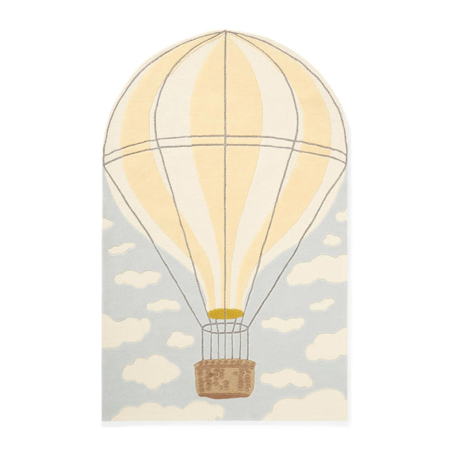 Hand-Tufted Wool Rug: Hot Air Balloon Nursery Decor