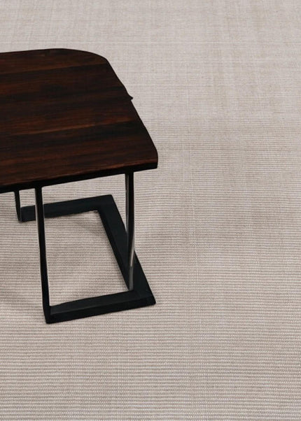 Hand Woven Pet Yarn Rug: Minimalist Earthy Colortone Area Rug