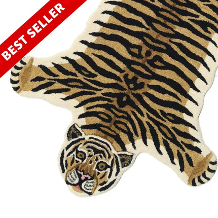Tiger Shape Hand tufted Carpet