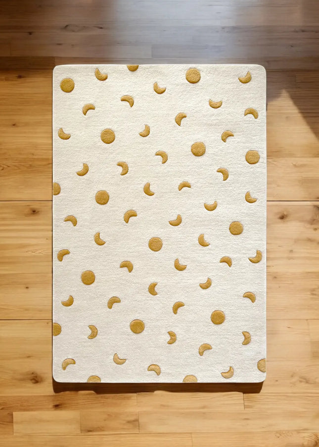 Dreamland Moon Rug – Soft Wool Hand Tufted Kids Carpet