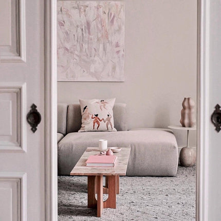 Hand Woven Wool Area Rug: Thick Felted Texture, Reversible Design