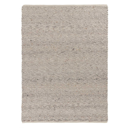 Hand Woven Wool Area Rug: Thick Felted Texture, Reversible Design