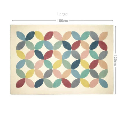 Floral Wool Rug: A Soft and Stylish Playmat for Kids