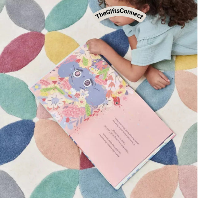 Floral Wool Rug: A Soft and Stylish Playmat for Kids