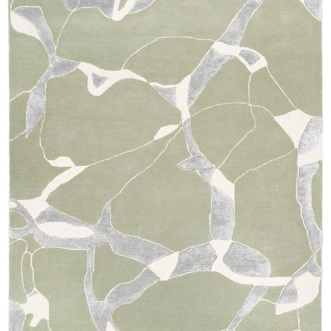 Hand-Tufted Abstract Wool Rug: Bohemian Multicolor Area Rug