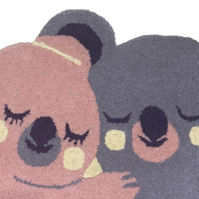 Hand Tufted Wool Animal Rug for Kids Nursery Playroom Carpet