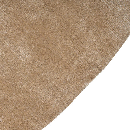 Modern Pebble Shape Viscose Rug – Earthy Neutral Tones