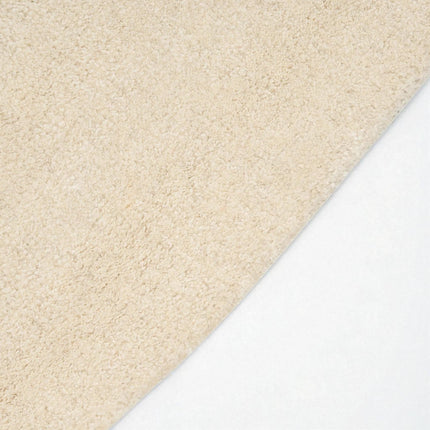 Hand Tufted Irregular Shape Beige Rug  Modern Minimalist Area Rug
