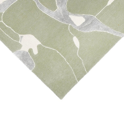 Hand-Tufted Abstract Wool Rug: Bohemian Multicolor Area Rug