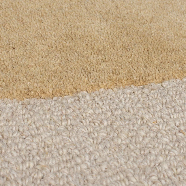 Geometric Wool Area Rug: Hand Tufted Multicolor for Living Room Decor