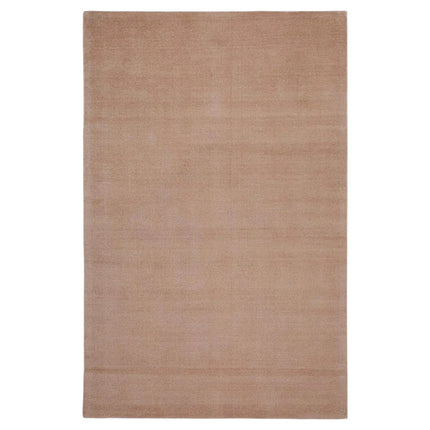 Hand Tufted Dusty Rose Wool Rug, Modern Carpet for Contemporary Spaces