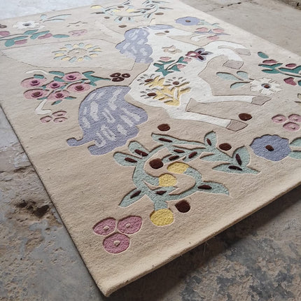Hand-Tufted Wool Unicorn Rug: Enchanted Kids Room Carpet