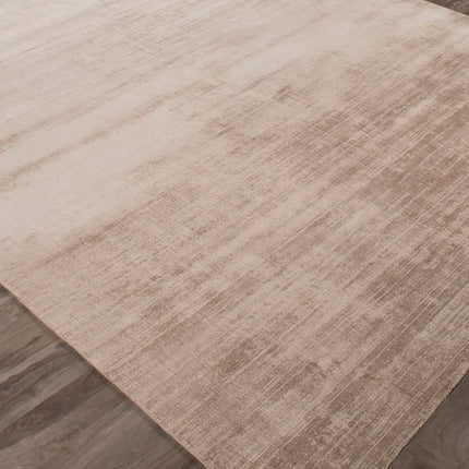 Hand-Loomed Viscose Rug: Solid Color Boho Decor