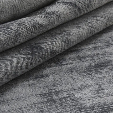 Hand Loomed Viscose Silk Rug: Faded Texture, Custom Color & Size
