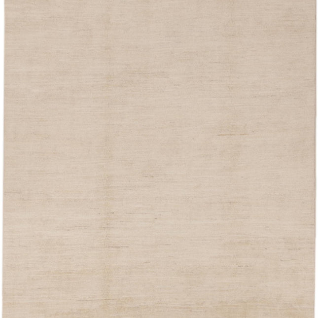 Hand Knotted Wool Gabbeh Rug: Minimalist Persian Style