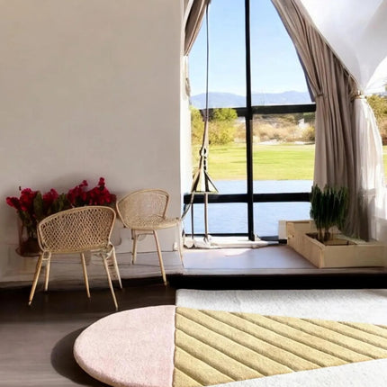 Hand Tufted Wool Ice Cream Rug: Kids Room Decor