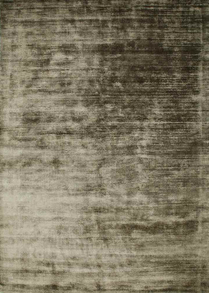 Hand Loomed Viscose Silk Rug: Faded Texture, Custom Color & Size