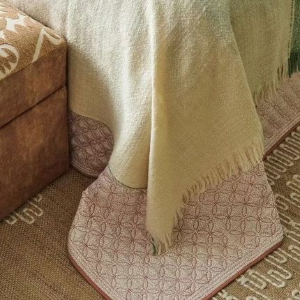 Handwoven Natural Jute Rug: Boho Modern Living Room Decor