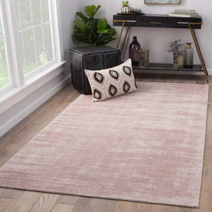 Hand Loomed Viscose Silk Rug: Faded Texture, Custom Color & Size