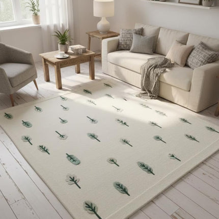Hand-Tufted Wool Woodland Rug: Kids Nursery Playmat, Tree Design