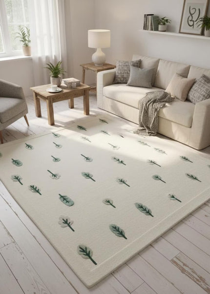 Hand-Tufted Wool Woodland Rug: Kids Nursery Playmat, Tree Design