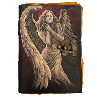 Handmade Fairy Angel Leather journal, Antique Printed Handmade Daily Planner Blank Sketchbook For Men & Women Best Gift