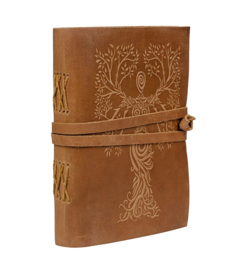 Tree of Life Blank Leather Journal Notebook - Image 3