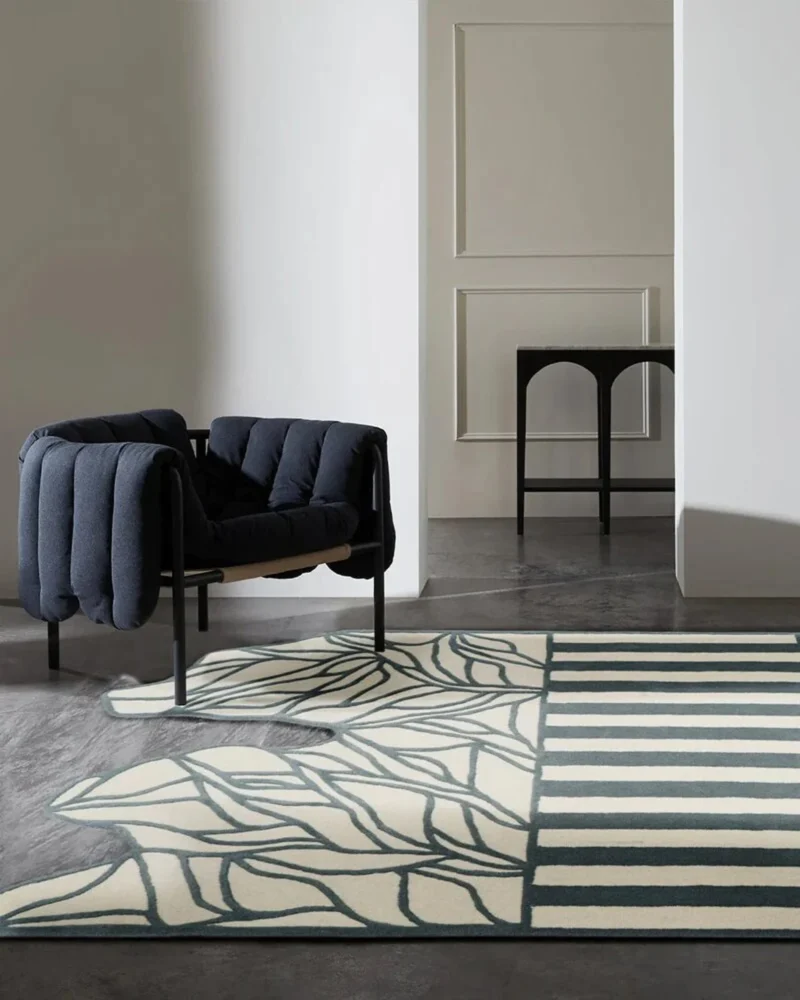 Hand Tufted Euphoric Design Wool Rug - Image 2