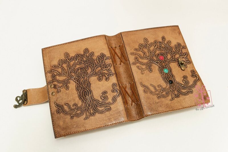 Celtic Grimoire Tree Of Life Leather Journal - Image 4
