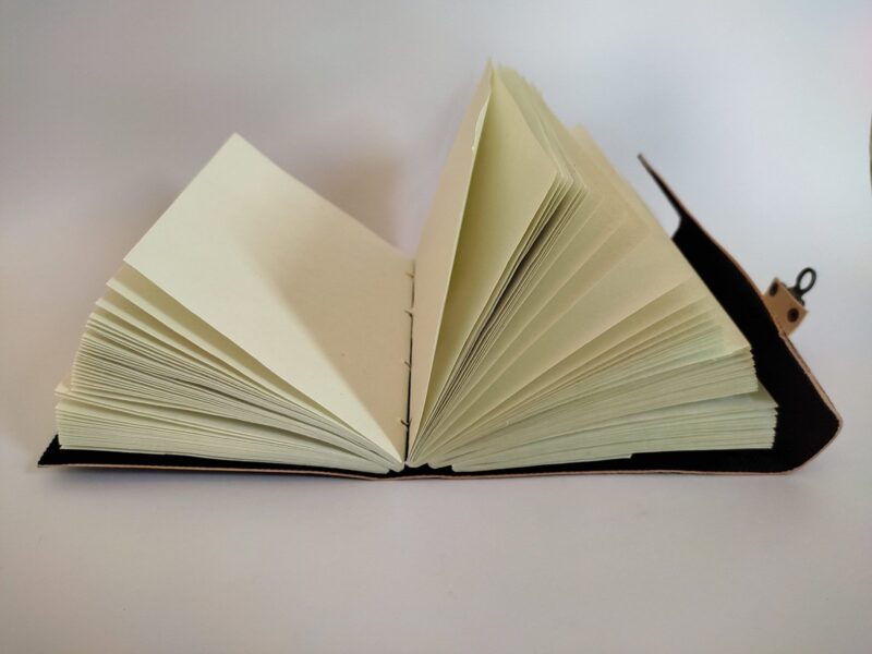 Leather Journal Wolf Howling Embossed Notebook - Image 7
