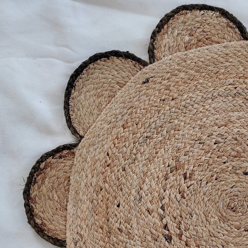 Natural Scallop Round Handmade Jute Rug - Image 12