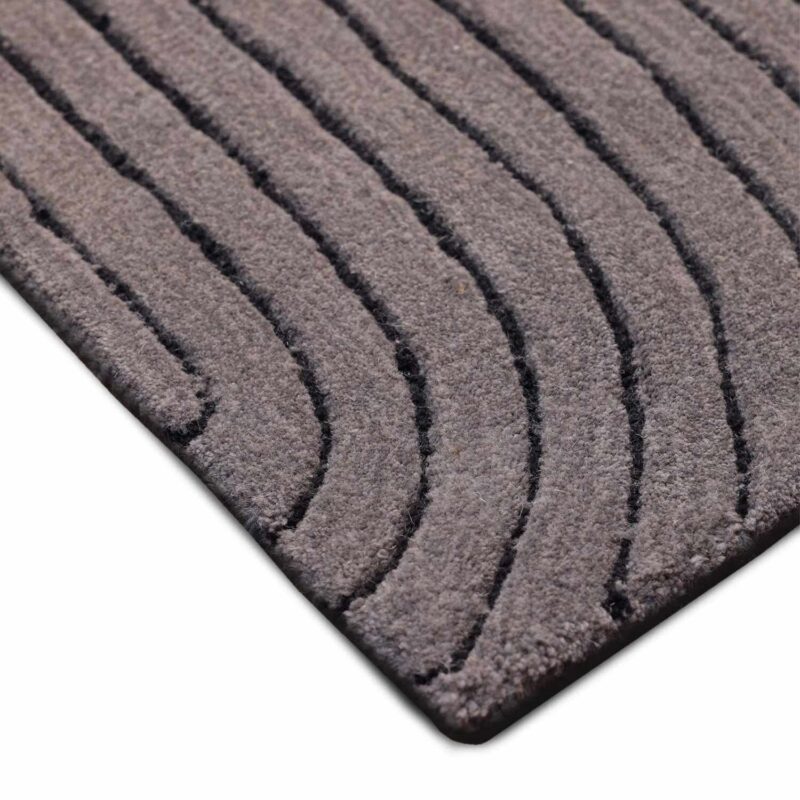 Gray Color Soft Wool Rug For Living Room Decor - Image 7