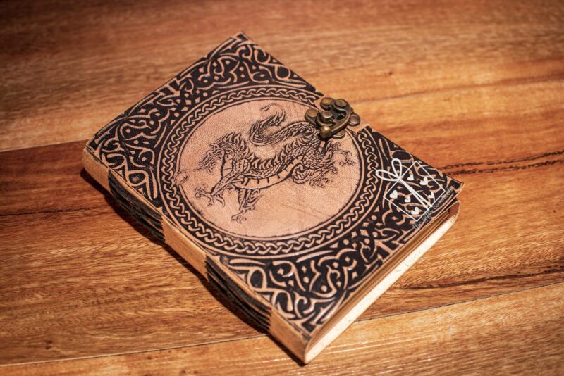 Dragon Embossed Leather Journal - Image 8