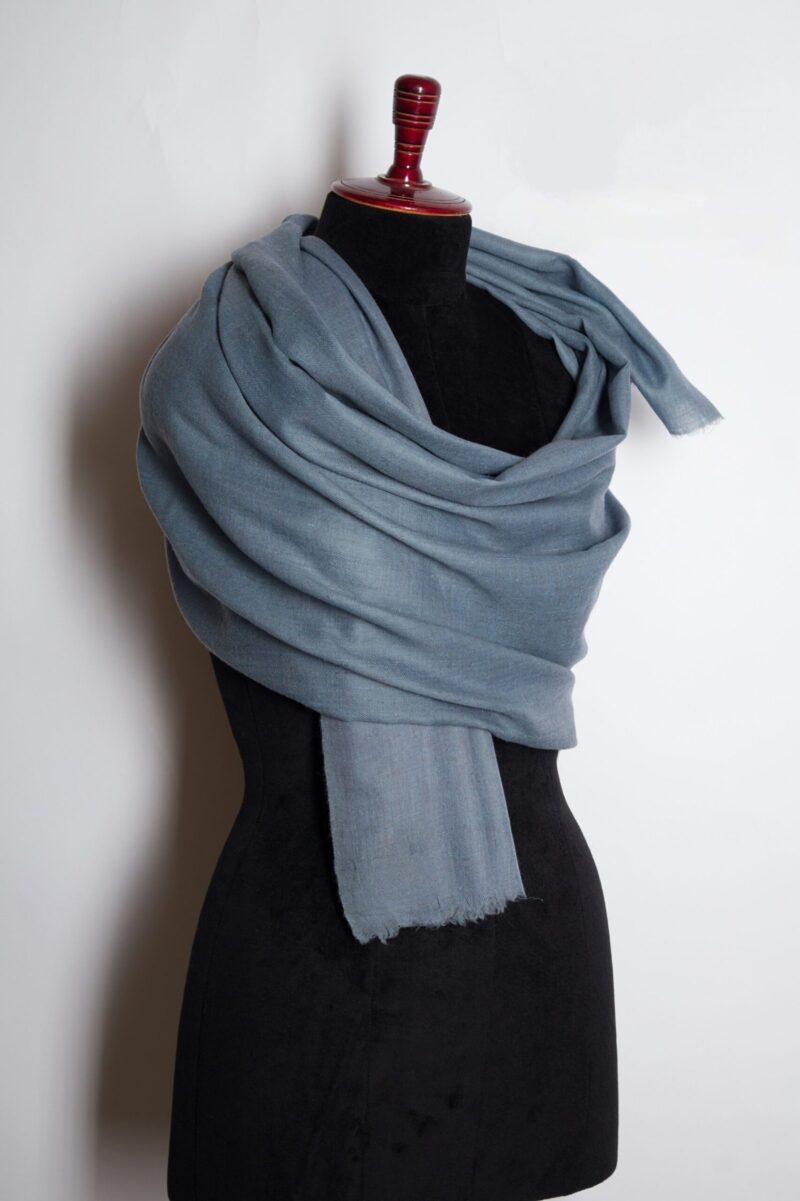 Natural Plain Featherlight Handwoven Himalayan Cashmere Shawl, Super Soft Light Weave Cashmere Scarf, Soft Pashmina Shawls By TheGiftsConnect - Image 9