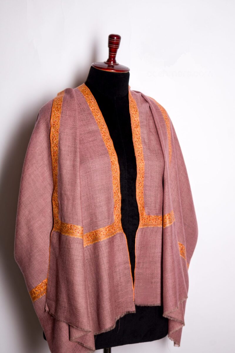 Hand Embroidered Soft Cashmere Shawl, Handwoven By 100% Himalayan Cashmere Pashmina Shawl By TheGiftsConnect - Image 11