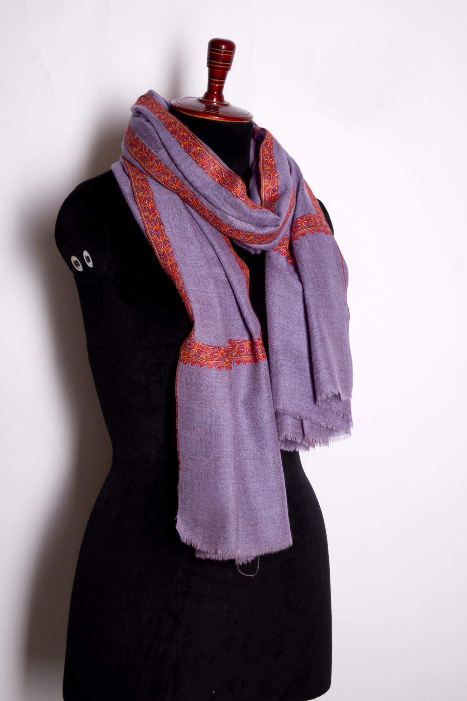 Hand Embroidered Soft Cashmere Shawl, Handwoven By 100% Himalayan Cashmere Pashmina Shawl By TheGiftsConnect - Image 6