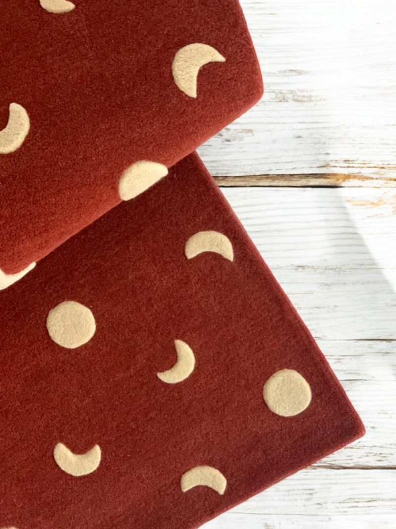 Moons Hand-Tufted Rug For Kids, Dreamland Moon Carpet For Kids Room Decoration, Soft Wool Area Rug By TheGiftsConnect - Image 7