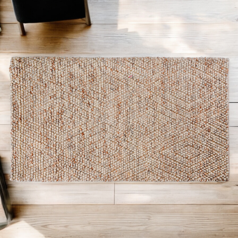 Felted Wool Moroccan Warm Living Room Rug - Image 7