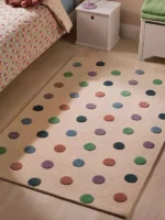 Modern Colorful Balls Patterned Decorative Rug