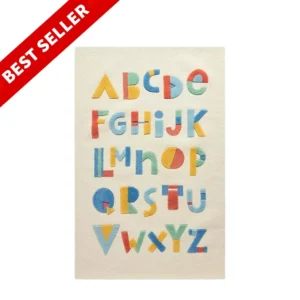 Alphabet Hand Tufted Kids Educational Rug