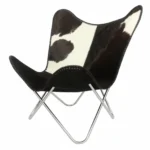 Classic Hairon Leather Butterfly Chair Aesthetic Home Decor