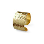 Golden Dune Textured Brass Cuff